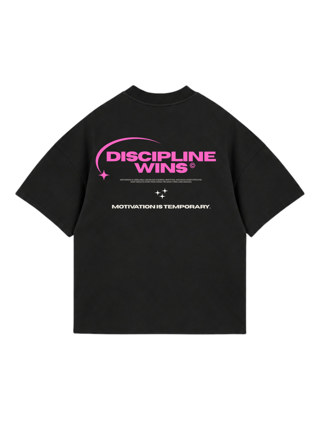 Discipline Wins - espalda