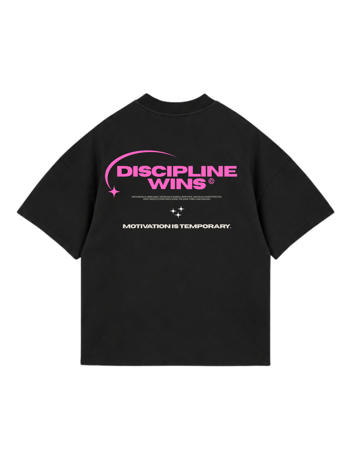 Discipline Wins - espalda